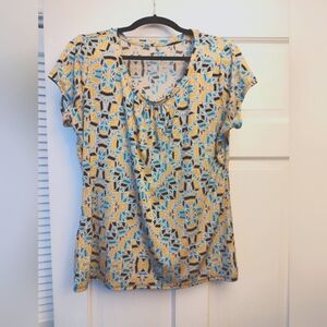 Worthington geometric print top (L)